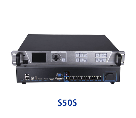 Sysolution 2 dans 1 processeur visuel S50S, 8 sorties d&#039;Ethernet, 5200,000 pixels, 4k 60Hz, 4 images