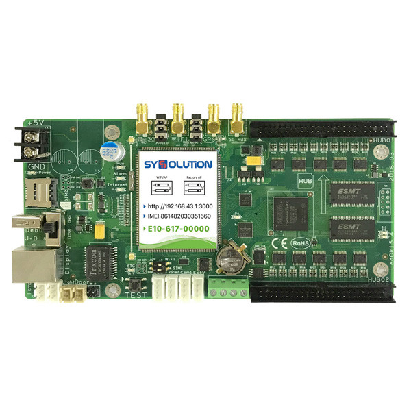 【E Series Control Card】Vibration Proof Led Network 4G/WiFi Integrated Card  E10-4G